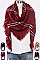 PACK OF 12 PCS ASSORTED COLOR PLAID PATTERN BLANKET SCARVES