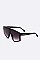 Pack of 12 Oversized Cleare Frame Shield Inspired Sunglasses