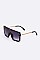 Pack of 12 Gold Trim Oversize Square Sunglasses Set