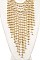 NET FRINGE BEADS NECKLACE SET