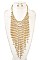 NET FRINGE BEADS NECKLACE SET