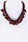 Silk Yarns & Frilled Beads Necklace