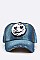 Sequined Emoji Patch Denim Cap LA-EMH0959N