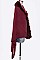 Chic Faux Fur Lapel Poncho
