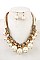 ROPE & DANGLING PEARL NECKLACE SET