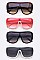 Pack of 12 Oversize Pilot Shield Inspired Sunglasses Set