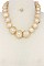 CLASSY DESIGNED WIRED BIG PEARL BEADS FASHION NECKLACE SET JYJSN2175