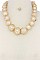 CLASSY DESIGNED WIRED BIG PEARL BEADS FASHION NECKLACE SET JYJSN2175