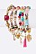 MIX CHARM LOVE THEME STRETCH BRACELET SET