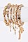 MIX CHARM HEART & KEY STRETCH BRACELET SET