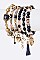 MIX CHARM HEART & KEY STRETCH BRACELET SET