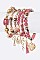 MIX CHARM HEART & KEY STRETCH BRACELET SET