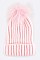 Stylish Raccoon Fur PomPom Knit Beanie LA-EMH8574