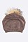 Stylish Raccoon Fur Pom Pom Slouchy Beanie LA-EMH8576