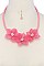 CHIC DARLING FLOWERS FASHION BIB NECKLACE SET JY-MNE6605