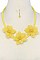 CHIC DARLING FLOWERS FASHION BIB NECKLACE SET JY-MNE6605