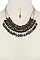 MULTI-BEADED DANGLE FASHION BIB NECKLACE SET JY-MNE6358