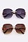 Pack of 12 pieces Flower Temple Rimless Sunglasses LA107-30558GR