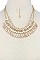 MULTI-BEADED DANGLE FASHION BIB NECKLACE SET JY-MNE6358