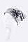 Fashionable Beaded Flower Jersey Convertible Beanie LA-DT2626-MF134
