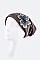 Fashionable Beaded Flower Jersey Convertible Beanie LA-DT2626-MF134