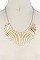 METAL BAR FASHION BIB NECKLACE SET JY-KNE6129