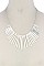 METAL BAR FASHION BIB NECKLACE SET JY-KNE6129