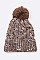 Pack of 12 Fashion Cable Knit Marl Beanie Set