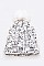 Pack of 12 Fashion Cable Knit Marl Beanie Set