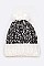 PACK OF 12 SPACE KNIT TWO TONE BEANIE SET