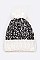 Pack of 12 Trendy 2 Tone Space Knit Beanies