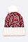PACK OF 12 SPACE KNIT TWO TONE BEANIE SET