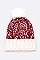 Pack of 12 Trendy 2 Tone Space Knit Beanies