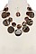 ACETATE CIRCLE LAYERED FASHION NECKLACE SET JY-MNE6502