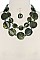 ACETATE CIRCLE LAYERED FASHION NECKLACE SET JY-MNE6502