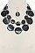 ACETATE CIRCLE LAYERED FASHION NECKLACE SET JY-MNE6502