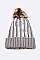 PACK OF 12 METALLIC SCREEN CUFF POM BEANIE