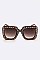 Pack of 12 Pieces Pave Crystal Fashion Square Sunglasses LA113-POP8016