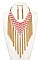 V-SHAPED NET CHAIN NECKLACE SET
