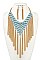 V-SHAPED NET CHAIN NECKLACE SET