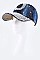 Crystal Horseshoe Embelished Fashion Denim Cap LA-HT277X011