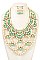 BEAD ACCENTED PEARL NET NECKLACE SET