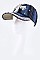 Crystal Cross Embelished Fashion Denim Cap LA-HT277X024