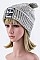 NEW YORK KNOTTED DOUBLE KNIT BEANIE