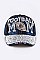 Crystal FOOTBALL MOM Embellished Fashion Denim Cap LA-HT277X053