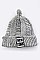 NEW YORK KNOTTED DOUBLE KNIT BEANIE