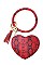 PYTHON PRINT HEART SHAPED POUCH