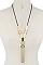 STYLISH MODERN GEOMETRIC SHAPE STATEMENT NECKLACE JYJSN2236