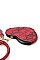 PYTHON PRINT HEART SHAPED POUCH