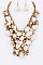 Mix Pearl Sea Shell Statement Necklace Set